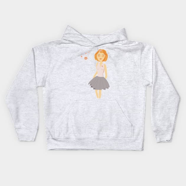 Dreamgirl - Princess of the summer seasons Kids Hoodie by Aurealis